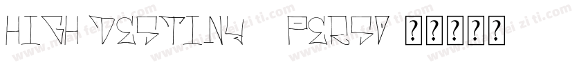 High Destiny – Perso字体转换